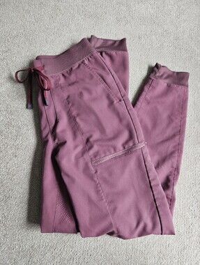 Fabletics Moonlight Mauve On-Call Scrub Joggers-XS